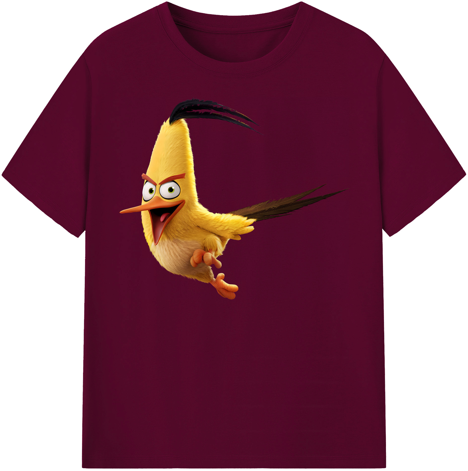 （画像用） Angry Birds アングリーバード レディースカジュアルプリントTシャツ（綿100％）